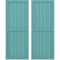 Ekena Millwork Americraft 6-Board Exterior Wood 2 Equal Panel Framed Board-n-Batten Shutters, ARW101BF621X56PTH, PR ARW101BF621X56PTH - alternate 1